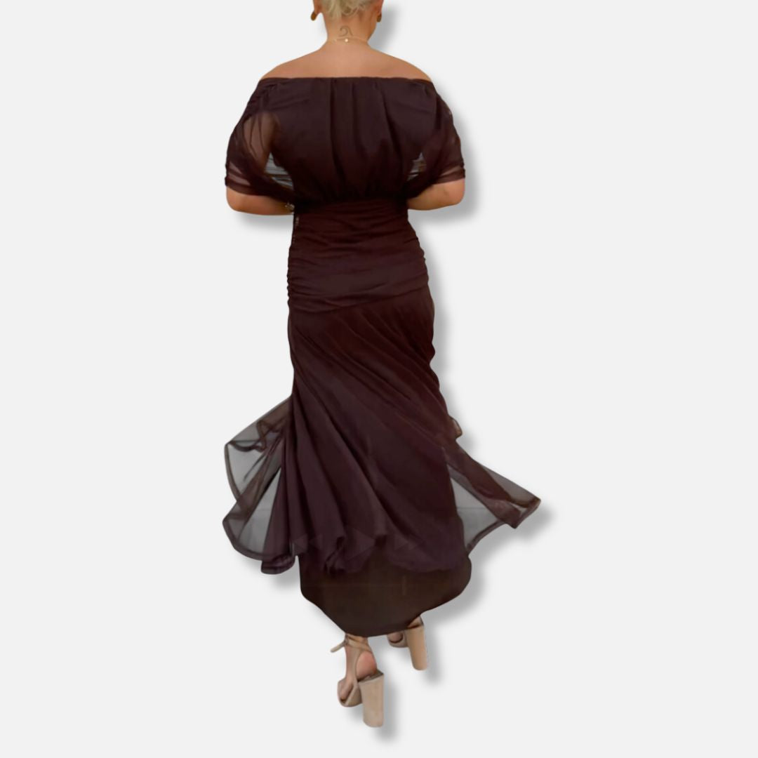 Evelyn – Robe Élégante Avec Décolleté en V