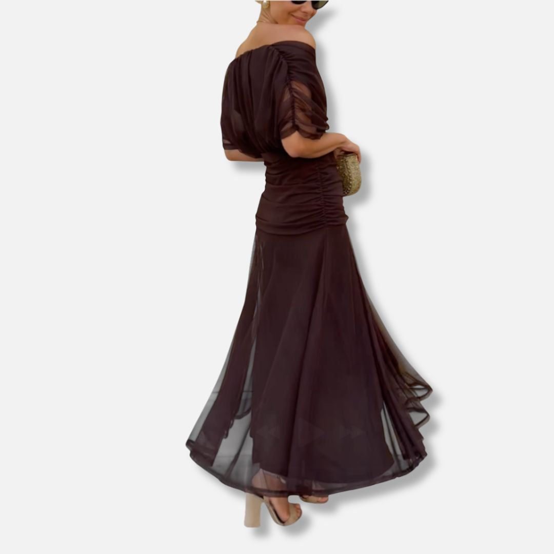 Evelyn – Robe Élégante Avec Décolleté en V