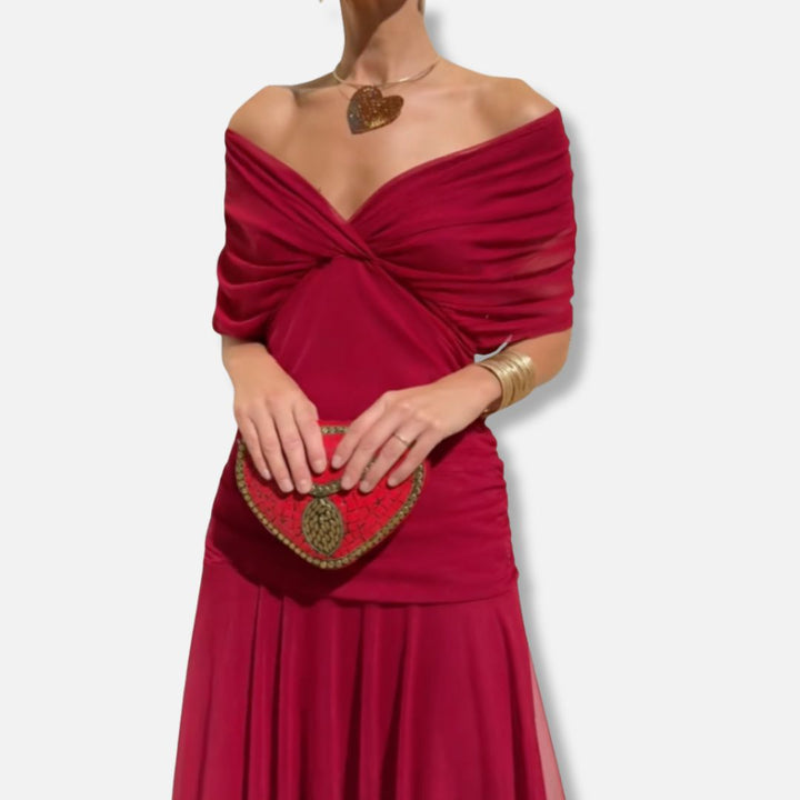 Evelyn – Robe Élégante Avec Décolleté en V