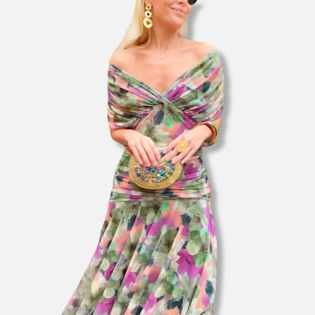 Evelyn – Robe Élégante Avec Décolleté en V
