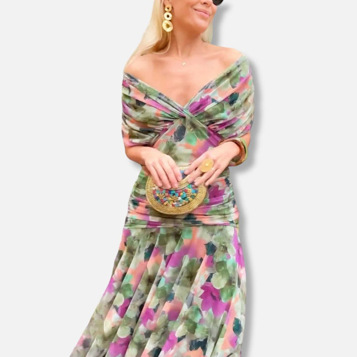 Evelyn – Robe Élégante Avec Décolleté en V