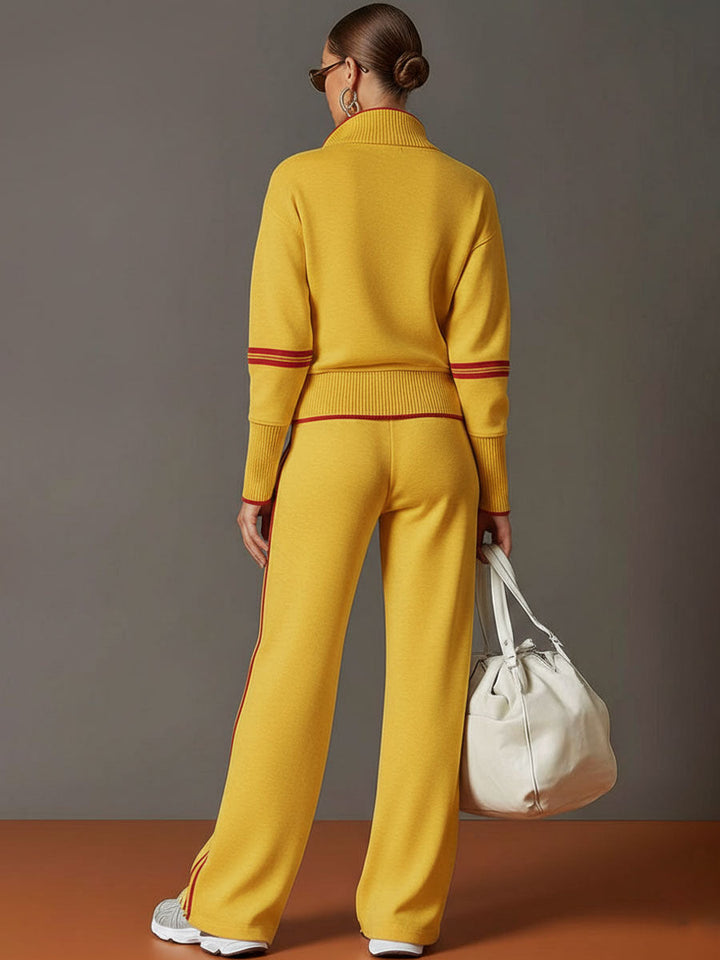 Marietta | Ensemble avec blouse et pantalon à jambes larges