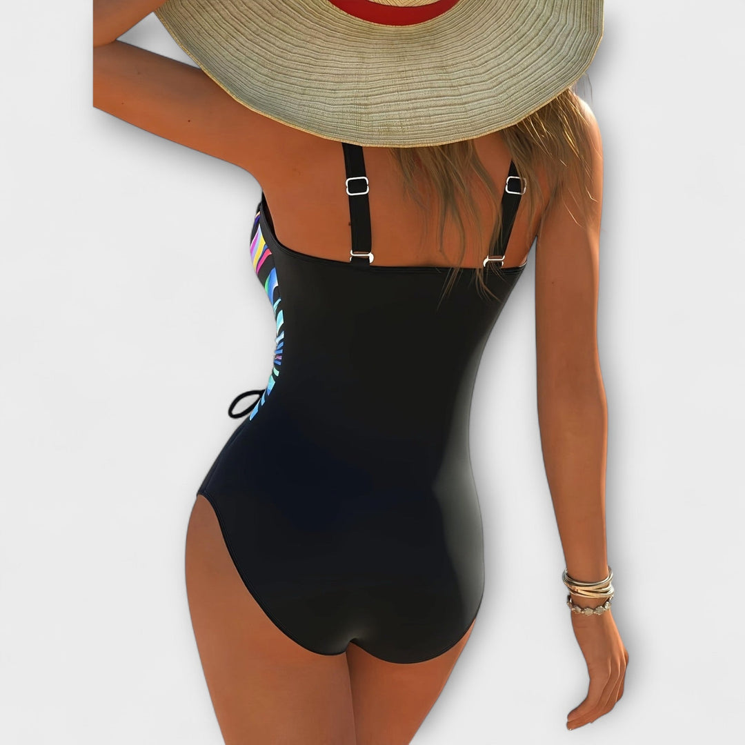 Clara | Maillot de bain élégant et extensible avec détail croisé à l'avant
