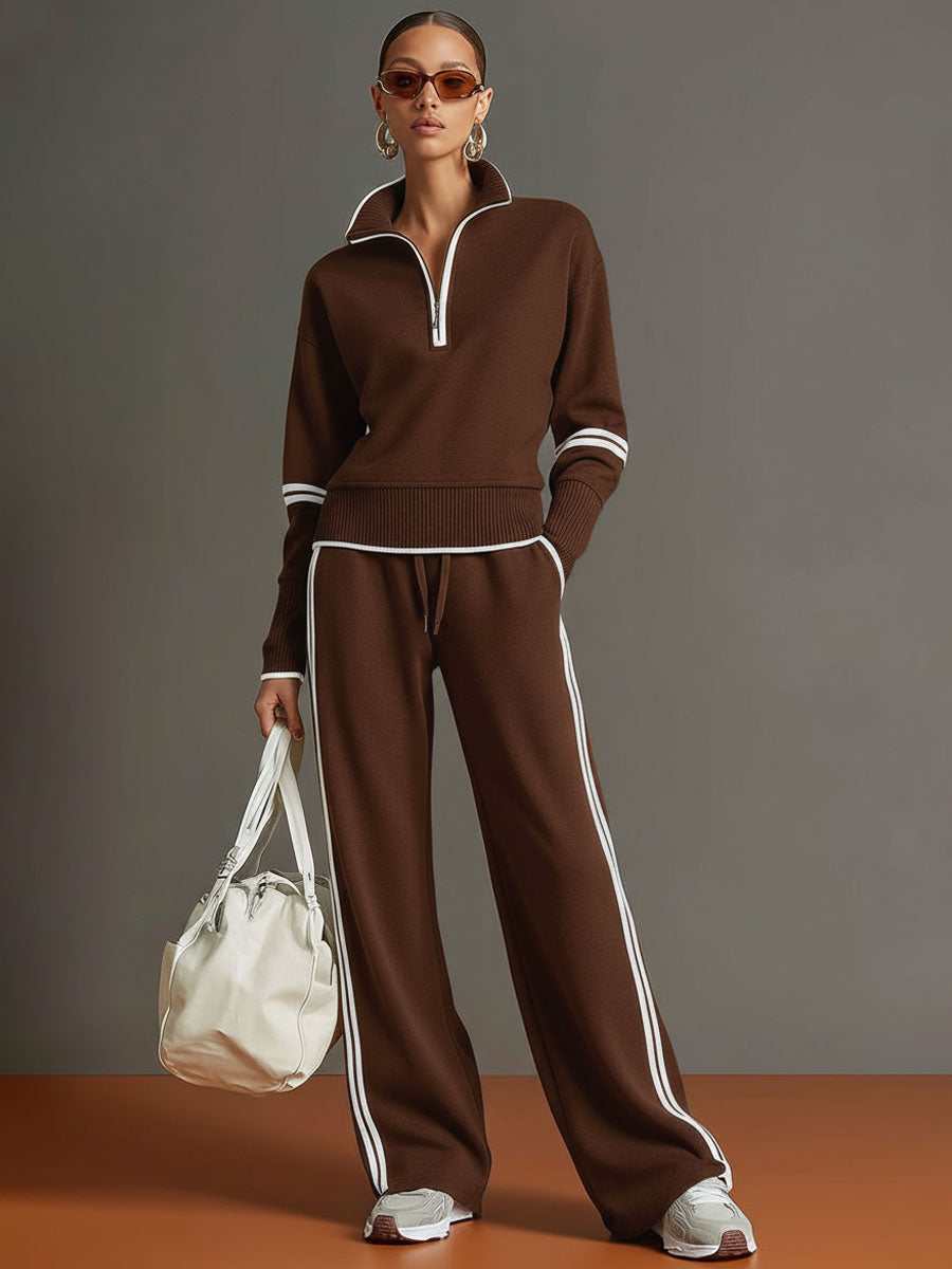 Marietta | Ensemble avec blouse et pantalon à jambes larges
