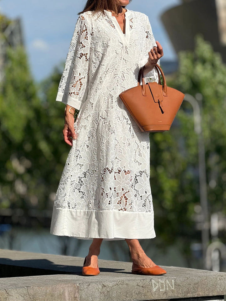 Nerisse - Robe en Dentelle Confortable