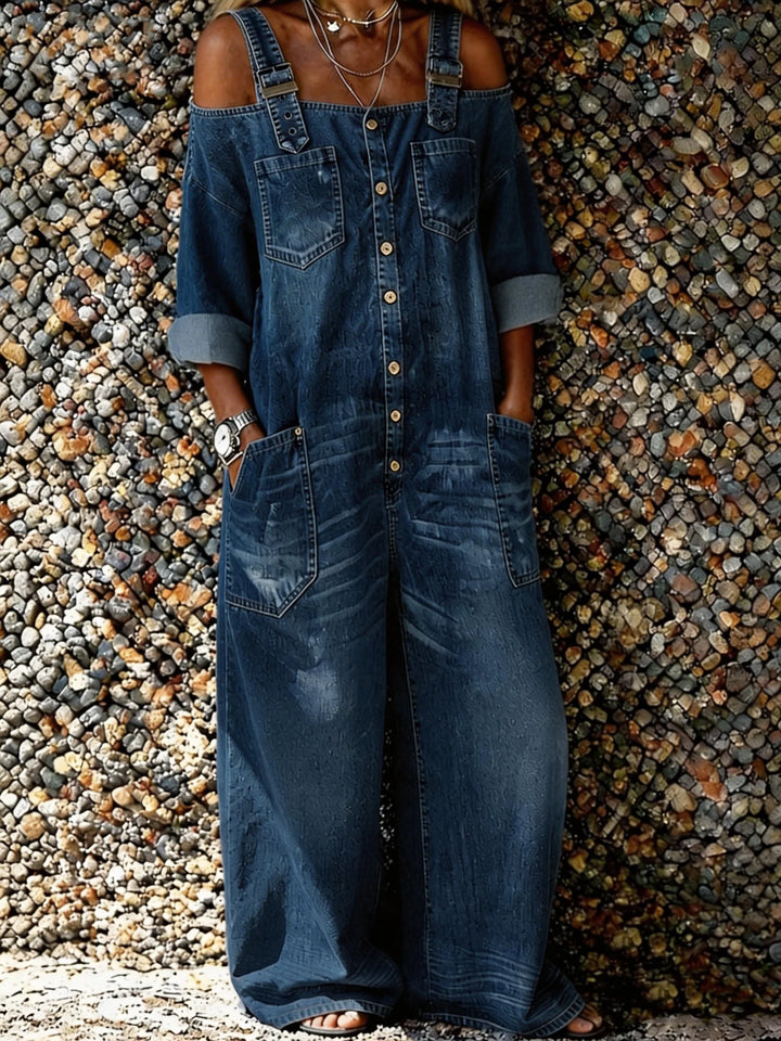 Bo | Salopette en Denim avec Bretelles