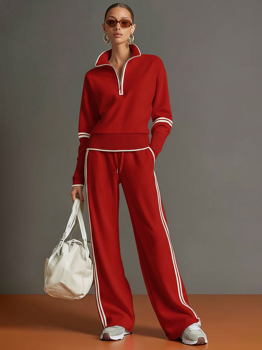 Marietta | Ensemble avec blouse et pantalon à jambes larges
