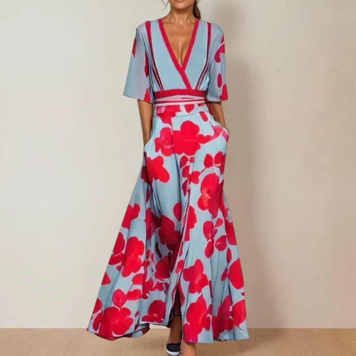MAUREEN – ROBE MAXI FLEURIE