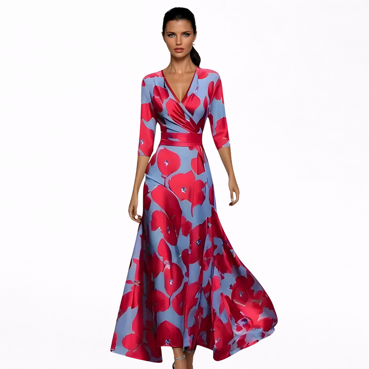 Emilia | Robe Maxi Florale Élégante