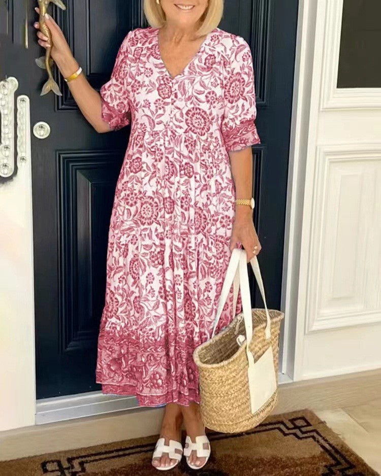 Madison – Robe fleurie col V