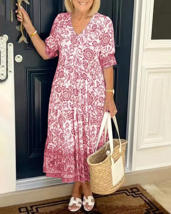 Madison – Robe fleurie col V