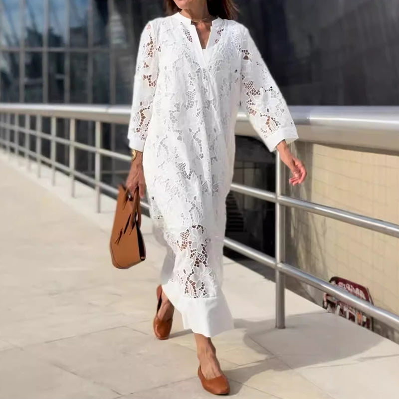 Nerisse - Robe en Dentelle Confortable