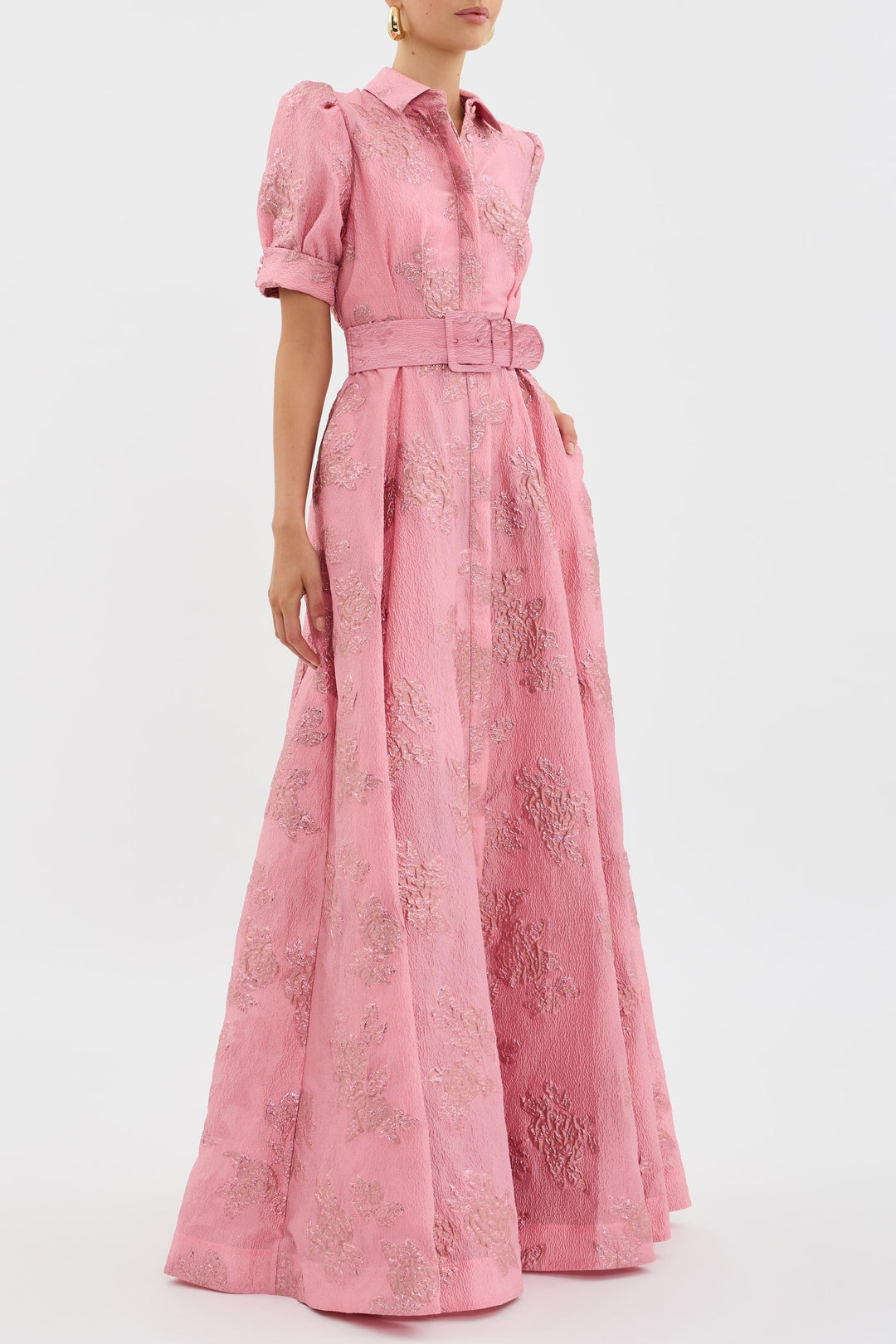 Anabella - Robe à Manches Bouffantes Courtes