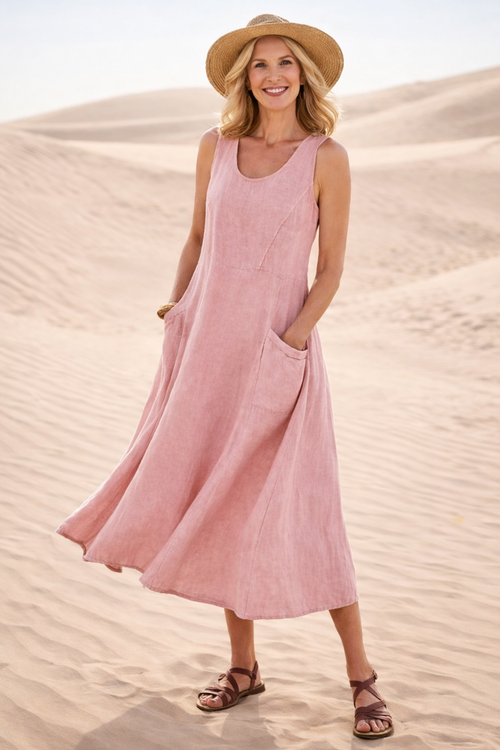 Luna | Robe Midi A-Line Confortable