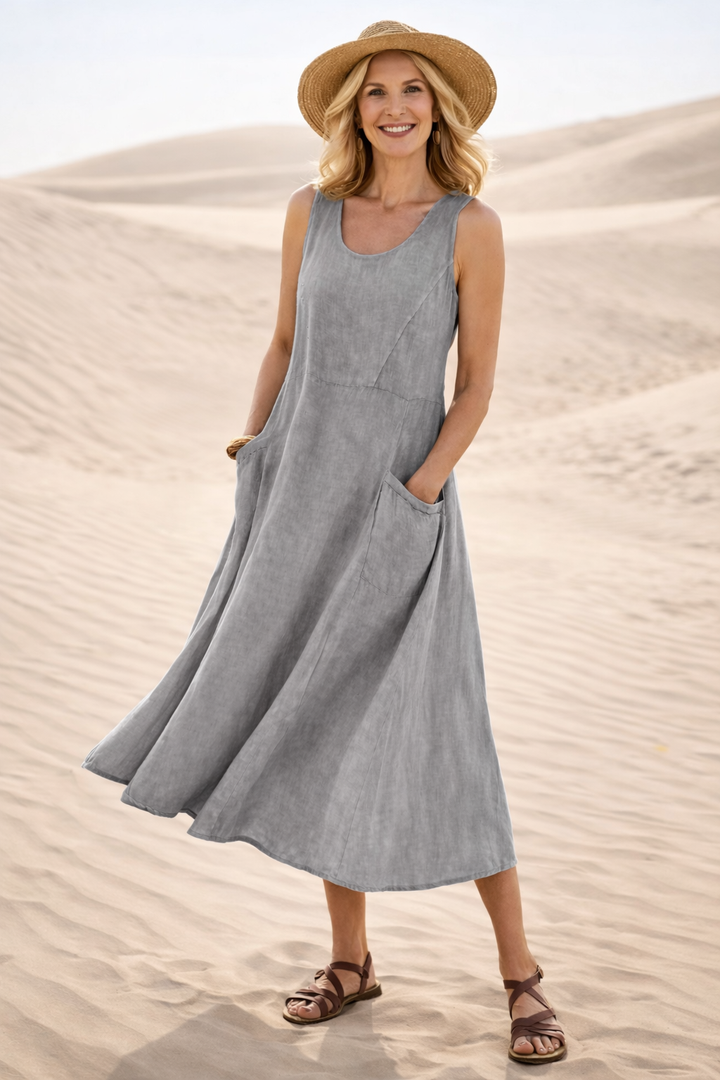 Luna | Robe Midi A-Line Confortable