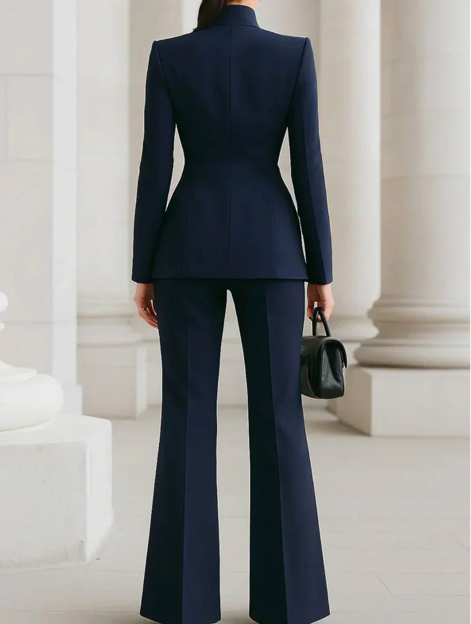 Gia | Ensemble blazer avec pantalon palazzo