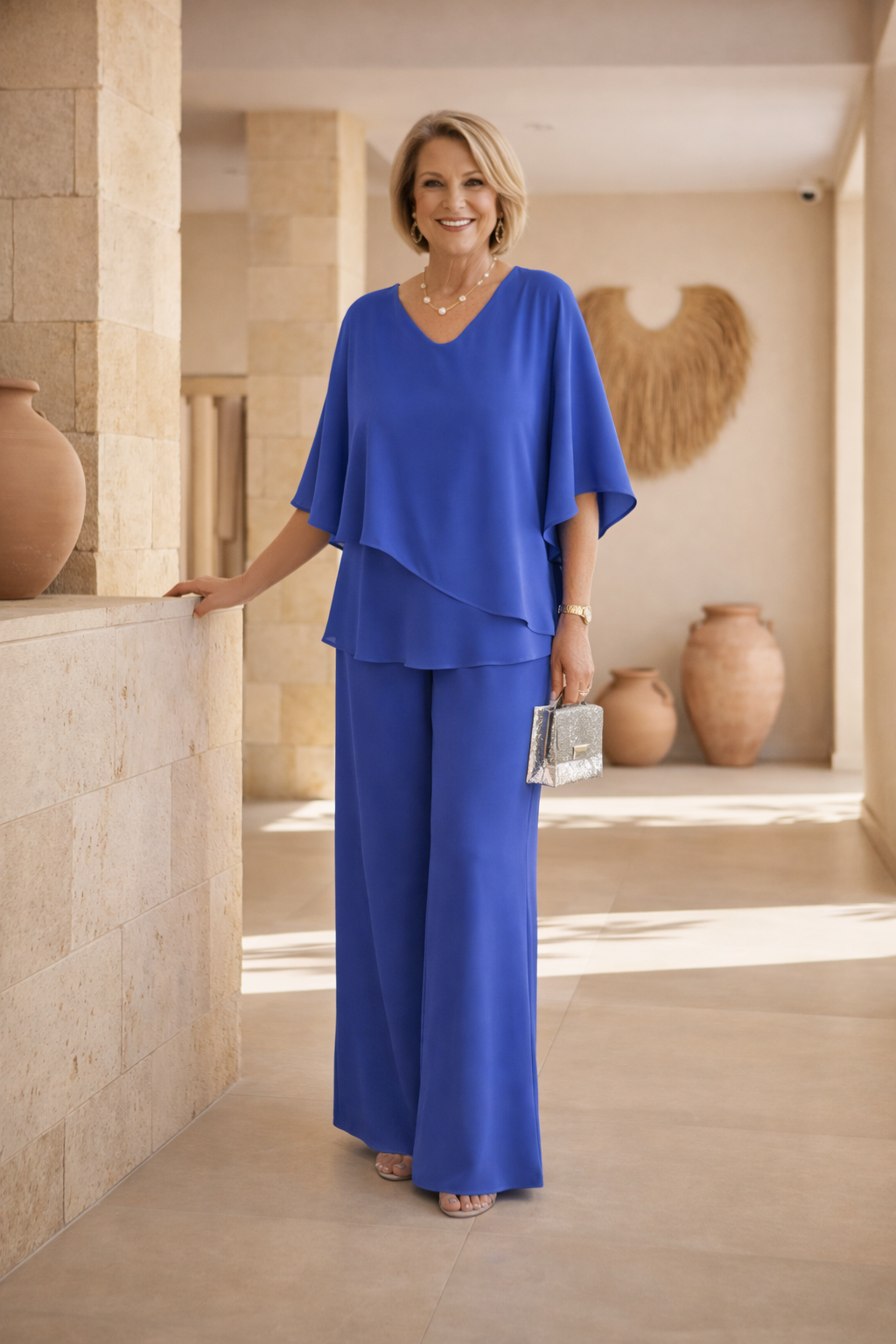 Martha - Ensemble Pantalon Large sans Effort
