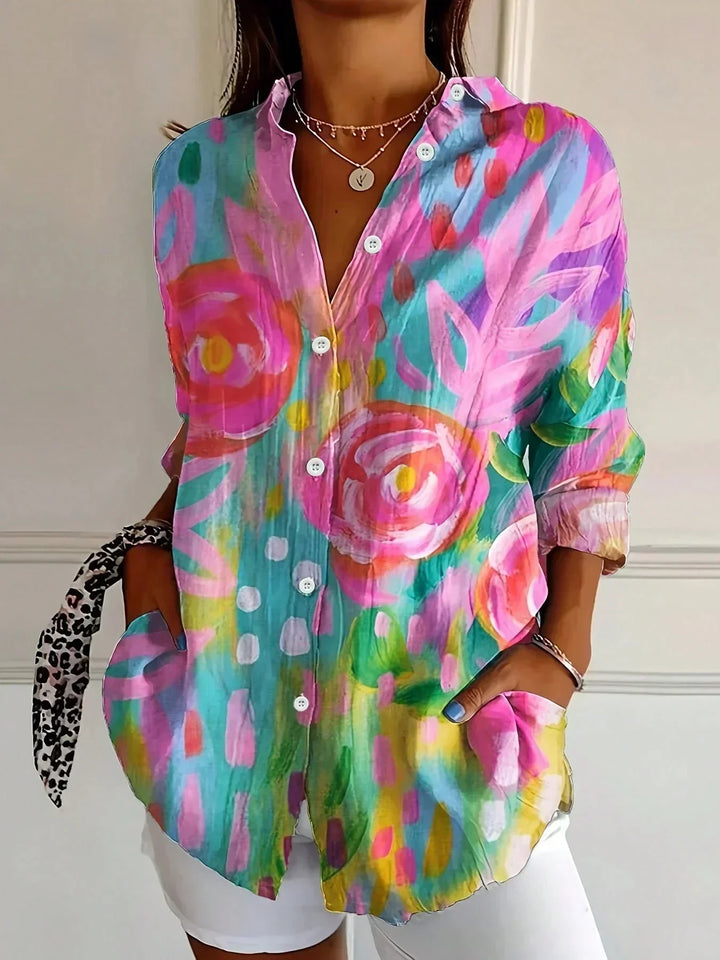 Rina™ | Blouse avec imprimé coloré