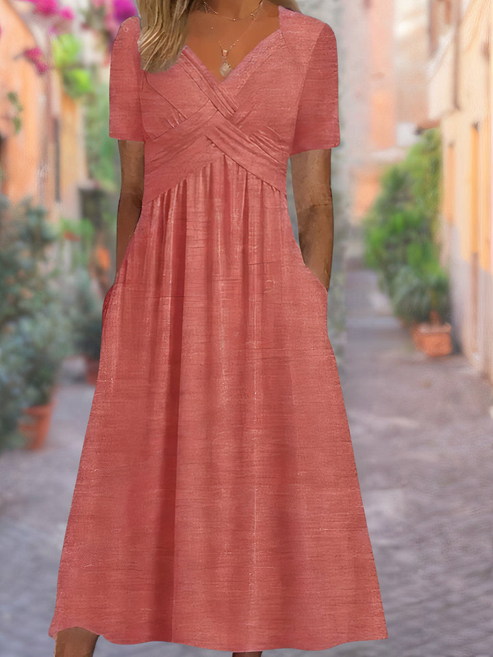 Sylvia | Robe V-Neck couvrant le ventre