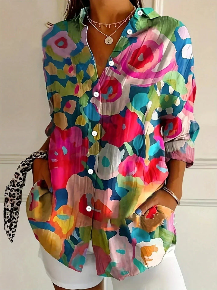 Rina™ | Blouse avec imprimé coloré