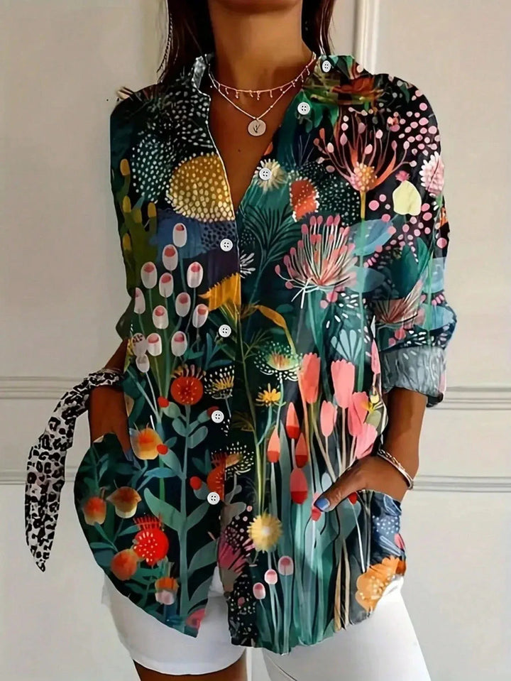 Rina™ | Blouse avec imprimé coloré