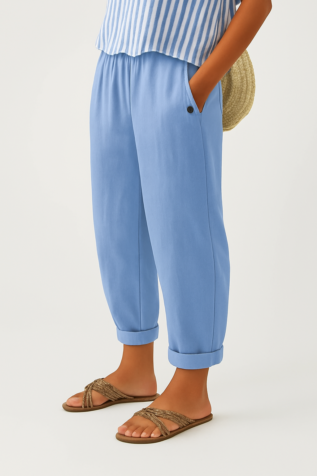 Romina™ | Pantalon en lin et coton, style intemporel