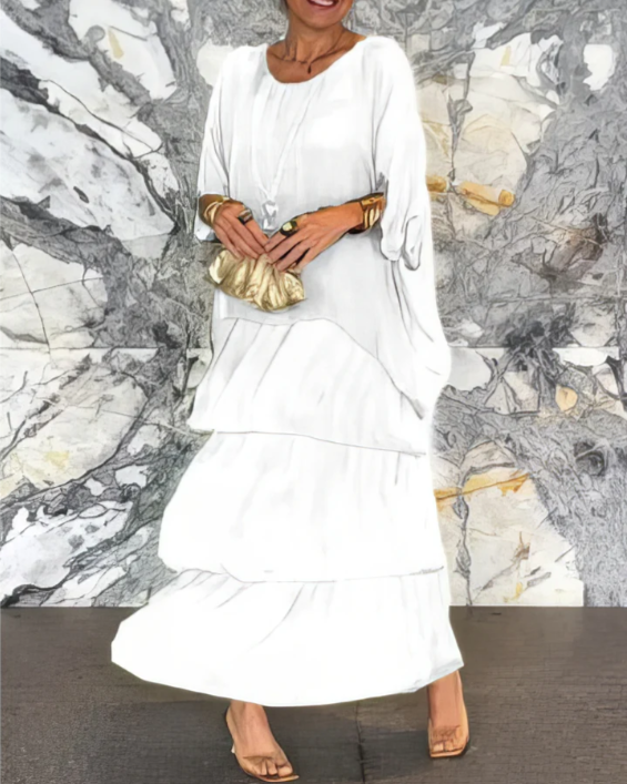 Lara | Robe Maxi Élégante Fluide