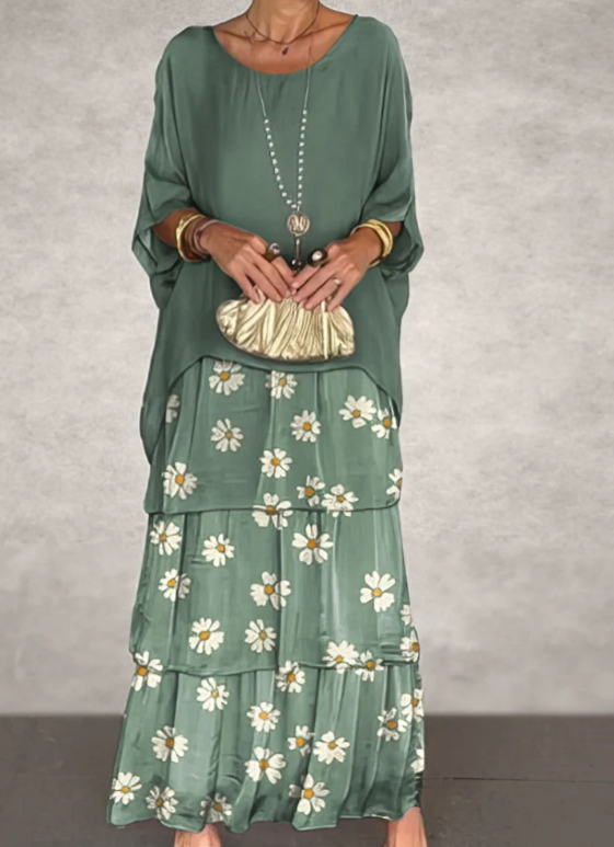 Lara – Robe longue fluide élégante