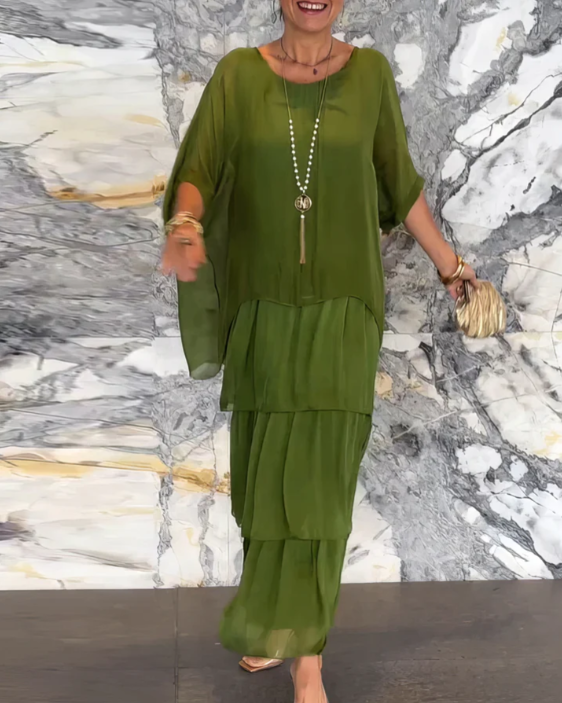Lara | Robe Maxi Élégante Fluide