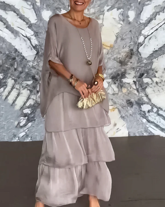 Lara | Robe Maxi Élégante Fluide