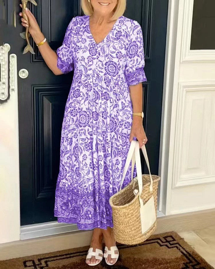 Madison – Robe fleurie col V