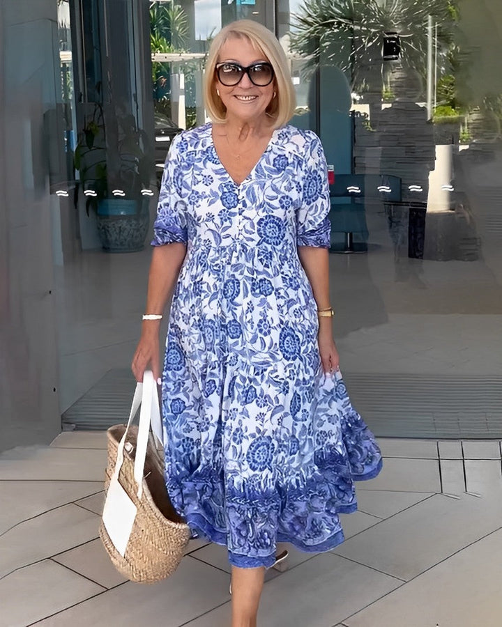 Madison – Robe fleurie col V