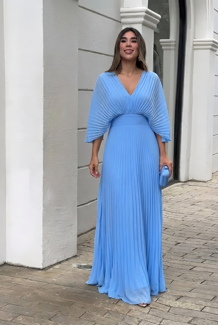 Stephanie™ | Robe maxi plissée élégante