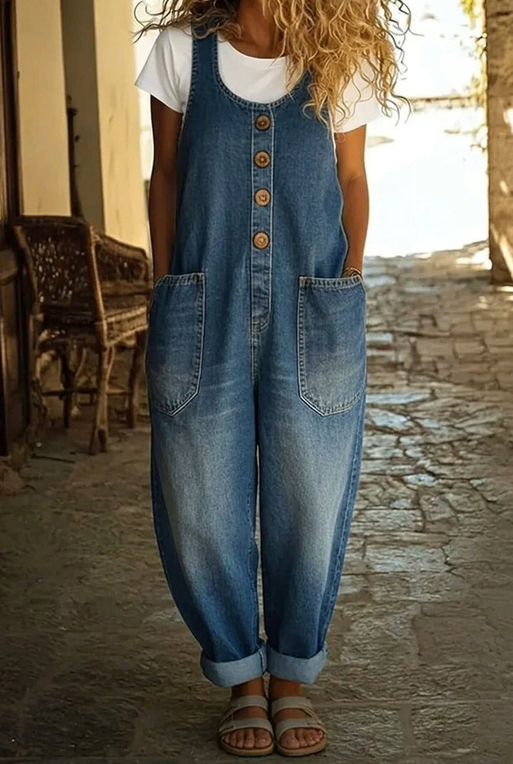 Lenna – Salopette en Denim Coton Vintage