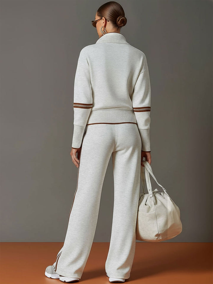 Marietta | Ensemble avec blouse et pantalon à jambes larges
