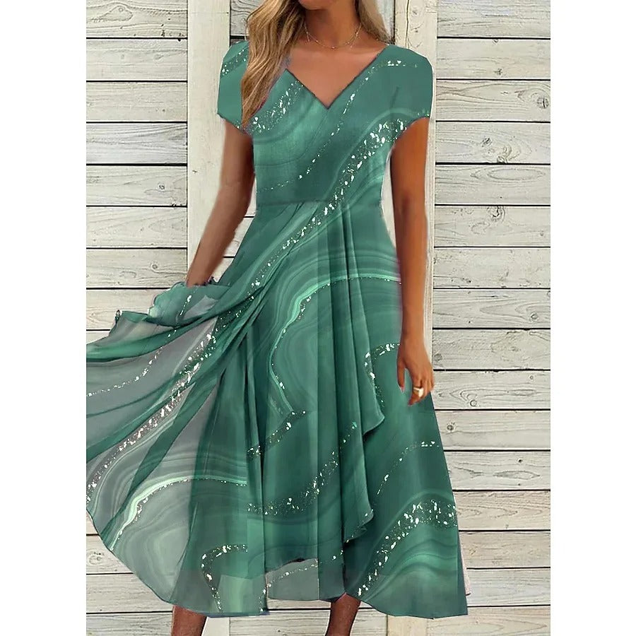 Fenella - Robe Midi à Col V