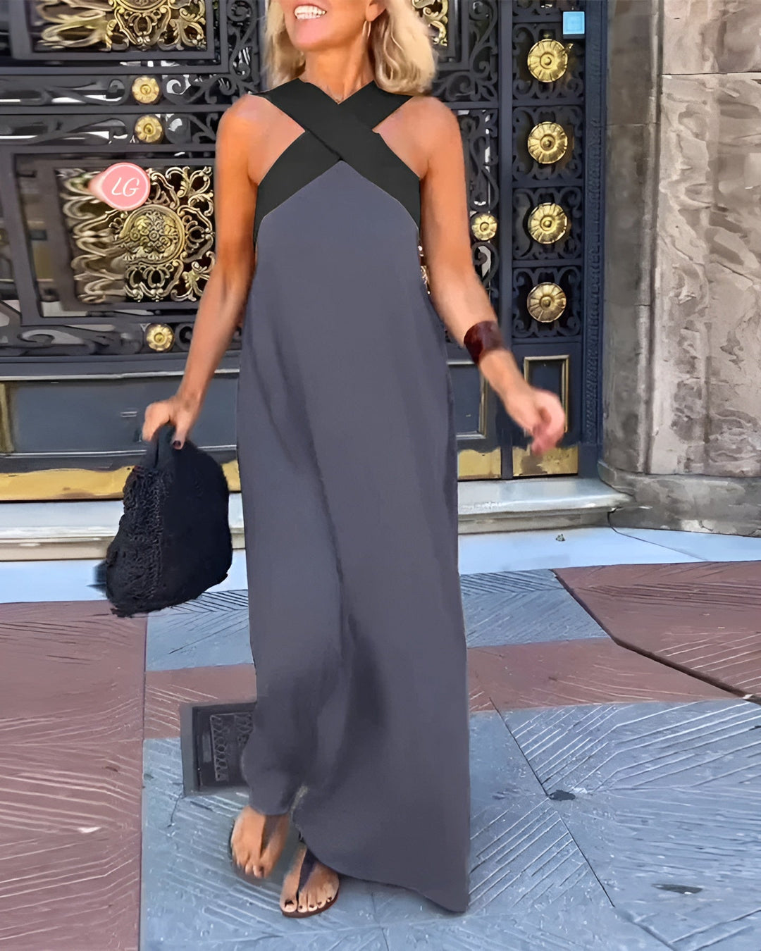 Delphine | Robe à Découpe Croisée