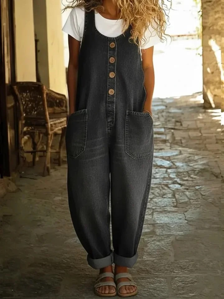 Lenna – Salopette en Denim Coton Vintage